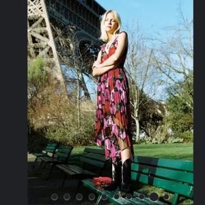 The kooples  dress dolce vita print size Large NWT